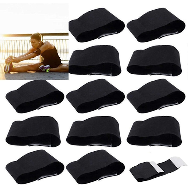 Elastiskt Armband Begravning Svart Sorgeband Armbindel för Mångsidig Användning DIY Restaurang Lag Sport Sjukhus Skola 30st/lot [DB] 30pcs