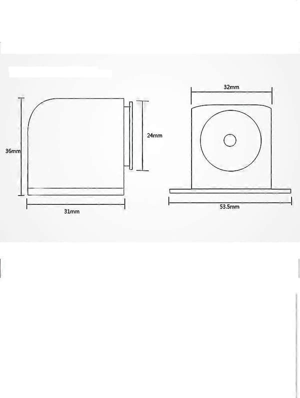 Magnetisk dørstopper - Kompakt rustfrit stål metal magnet dørstopper [DB]