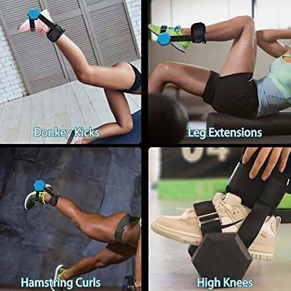 Justerbar Vektløfting Ankelrem Leg Curl Lås Opp Trening [DB]