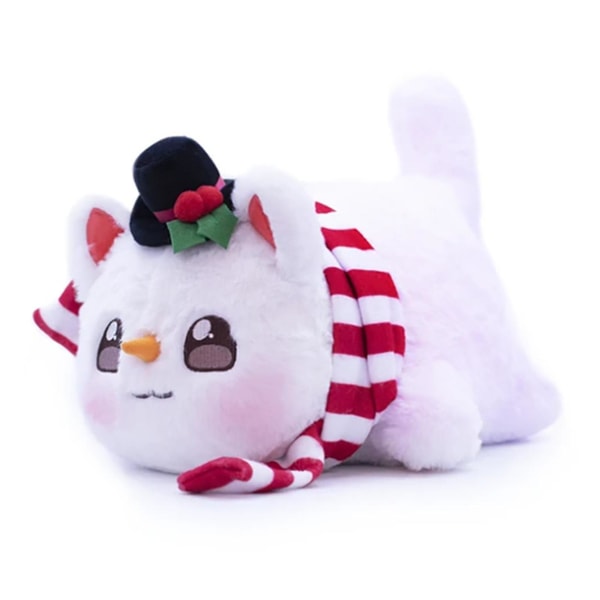 Aphmau Meow Meows Plysch Aphmau Plyschleksaksdocka Present för barn 25 cm [DB] Snowman cat