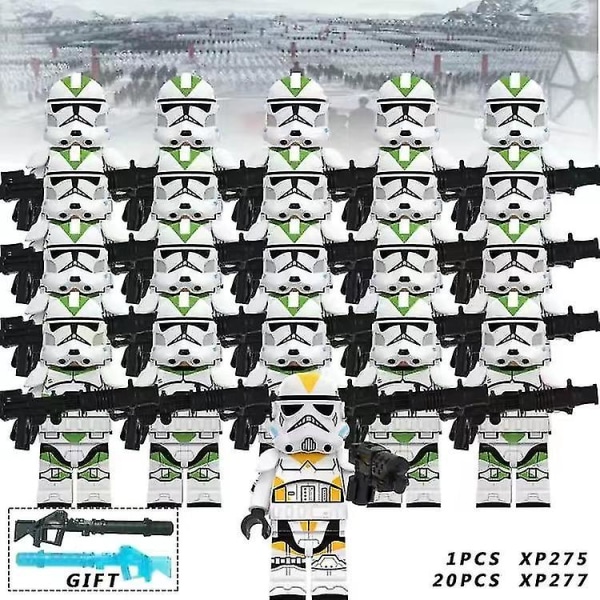 21 stk Star Wars Clone Troopers Barn Gaver Leker db Star Troopers-17