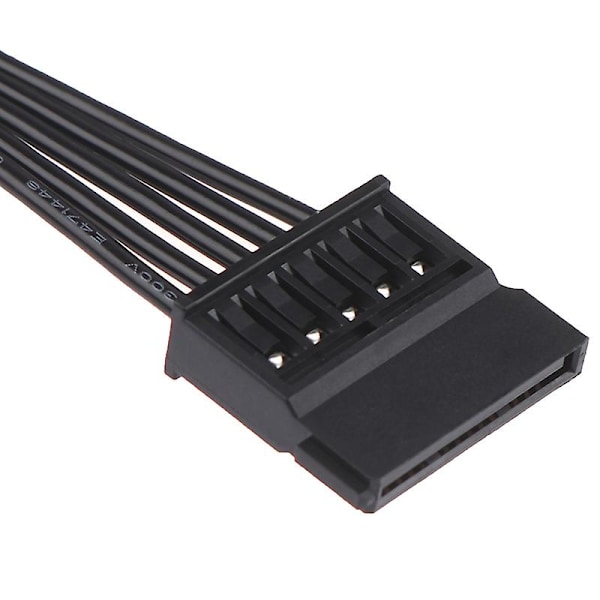 30CM SATA 15pin han til hun strømkabel hdd ssd strømforsyningskabel HFMQV [db] One Size
