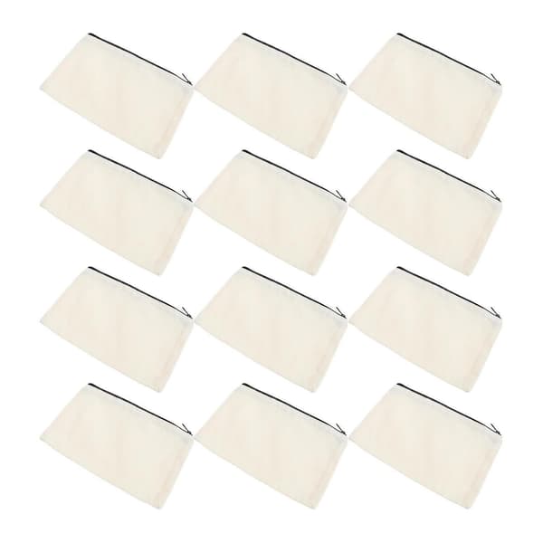 12 stk. kosmetiktasker sublimering blank DIY varmeoverførsel makeup opbevaringstaske[DB]