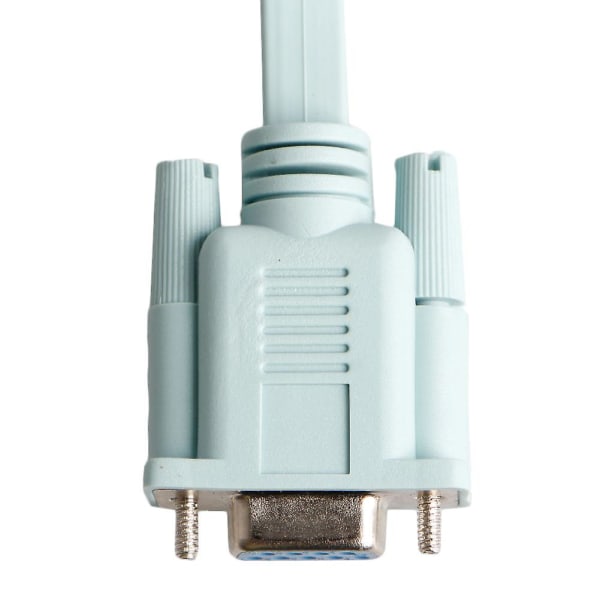 Konsolkabel Rj45 Cat5 Ethernet til Rs232 Db9 Com Port Seriel Hunkonvertere [DB]