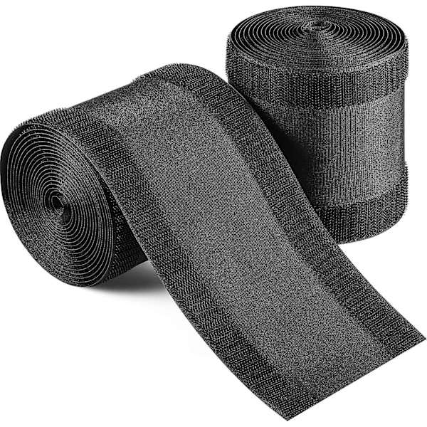 Kabelklämma Golv Kabelskydd Sladdar Kabelskydd Kabelhantering Endast för Kommersiell Kontorsmatta (Svart, 2-pack) {db}