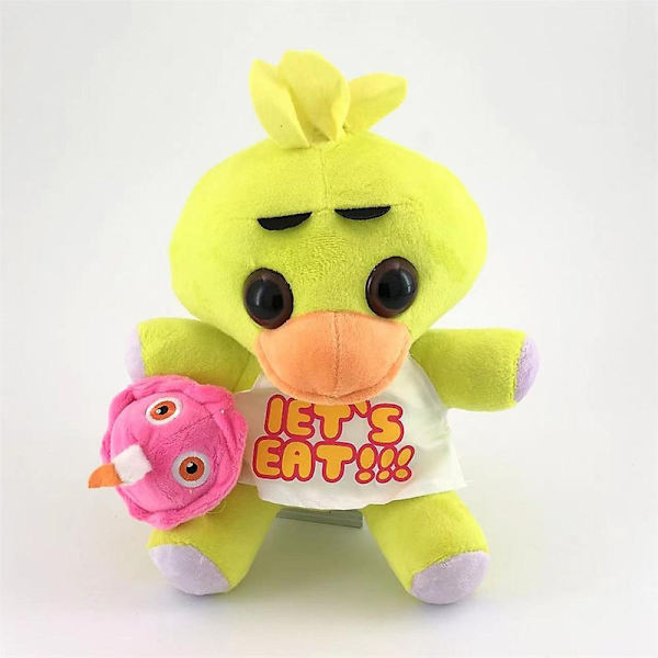 Fem Nätter Hos Freddy Fnaf Söta Plyschleksaker Speldocka 18 Cm Bonnie Bear Foxy Cartoon Stoppade Dockor Freddy Leksaker För Barnpresenter [DB] 25cm Large Yellow Duck 175g