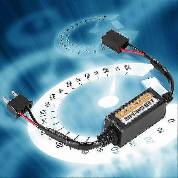 LED-dekoder, LED-forlygtedekoder, LED-forlygtedekoderenhed Anti-flimmer Modstande Fejlafviser Erstatning For H7 (2 stk.)[DB]