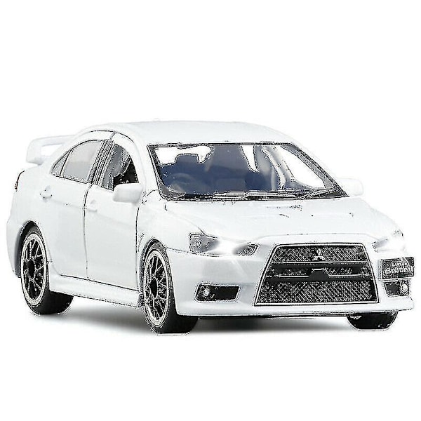 Mitsubishi Lancer Evolution X Diecast Modellbil Leke -Q69 db White