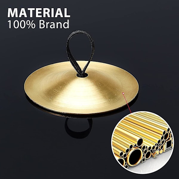 20 Stykker Finger Cymbaler Bukkedans Fingerdans Finger Zills Musikk Instrument for Danser Fest (Gull) Gull {Db}