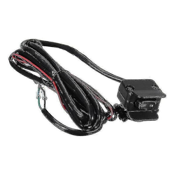 12V vinschvippströmbrytare med monteringsfäste och kontrollkabelkit för ATV UTV Cisea elektrisk vinsch[DB]