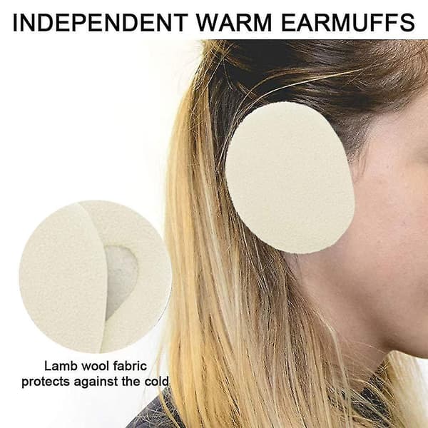 Earbags Bandløse Ørevarmere/Øremuffer Vinter Øremuffer For Menn Kvinner [DB] White
