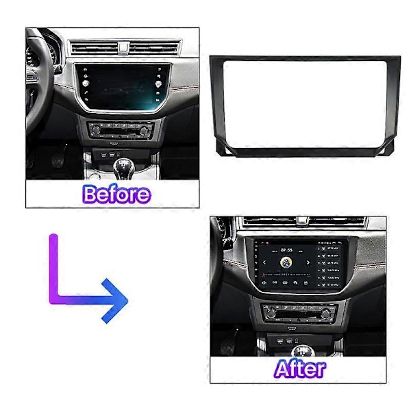 Til Seat Ibiza 2017 2018 2019 2020 Bilradio Instrumentbræt Panelramme Strømkabel CANBUS Bil Video Kabelledninger [db] Cable Canbus