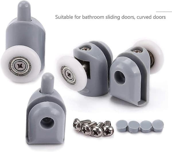 Xceedez 23mm 8 st Rullhjul för Duschdörr, Badrum Skjutdörr Rullar [DB]