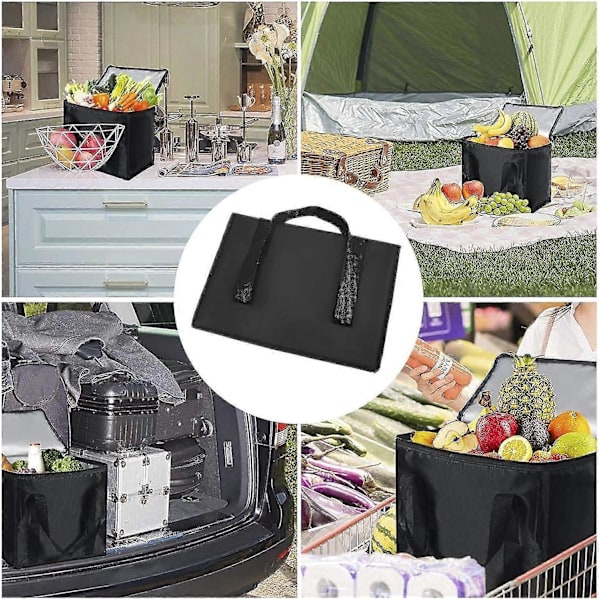Stor Isolerad Kylväska Isolerad Matleveransväska Termoväska Extra Tjock Oxford Picknick Bbq Mat Ta-bort Isolerad Väska {DB} 16l