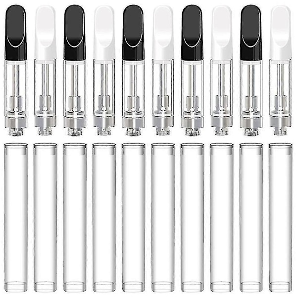 10 stk. Tomme oppbevaringspatroner for 1,0 ml glasskeramikk, enkle å fylle db
