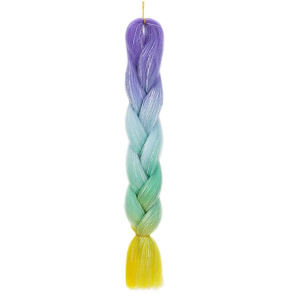 24 tuuman punontahiukset Synteettiset Ombre-kierteet Punontahiukset DIY Jumbo-punos Naisille {DB} 2 24inch