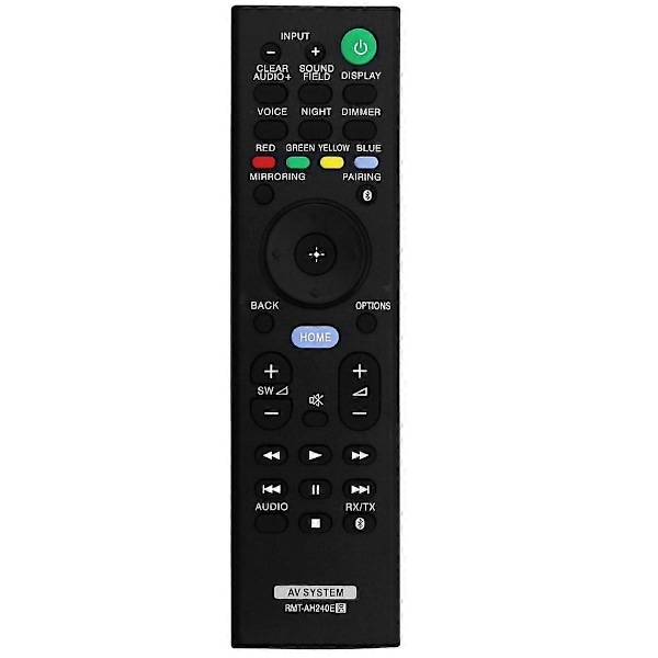-AH240E Fjernkontroll erstatning for lydplanke SA-NT5 SA-WCT790 SA-CT790 HT-XT2 HT-CT790 HT-NT5 RMTAH2 [DB] Black