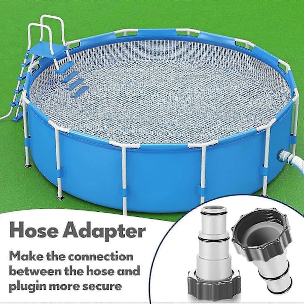 2 stk. Poolslangeadapter Pooladapter Pooladapter Poolslangeadapter Pumpeslangeadapter Poolslangeforbindelse [DB]
