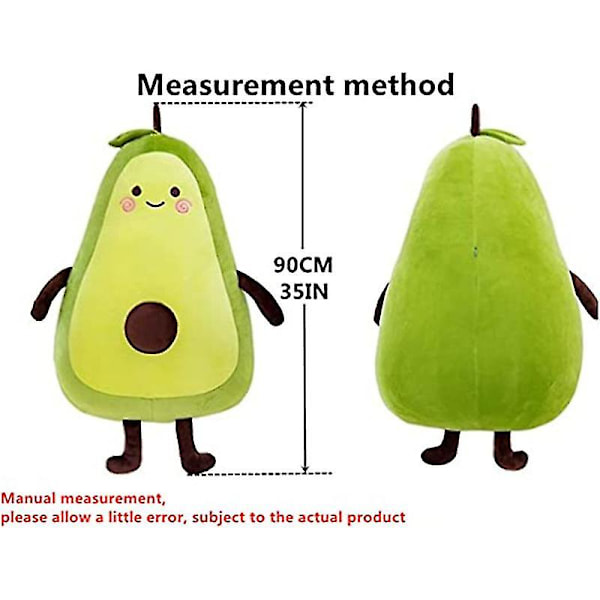 Plush Avocado Leke-Dukke Sovepute Dukke Høytidsgave Plush Leke Pute db B 65CM