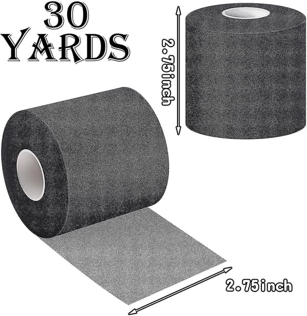 3 stk. Atletisk Forbindingstape til Sport Forbindingstape 7 cm x 27,4 meter [DB] black