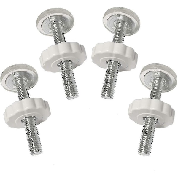 4 st Tryck Babygrindar Gängade Spindelstänger Walk Thru Grindar Tillbehör Skruvbultar Kit Montering db