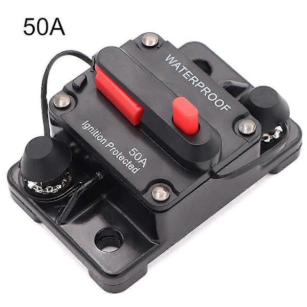 40/50/60AMP Bil Strömbrytare Säkring Återställ Vattentät 12V~48V DC Båt Bil IP67 [DB] QP100273-40A