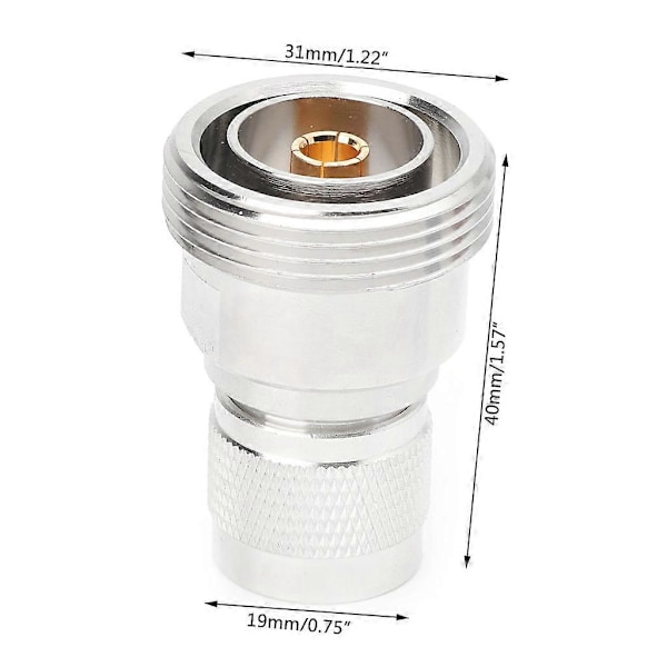 RF Koaksial Adapter L29 7/16 DIN Hunn Jack Til N Hann Plugg Kobling [db]