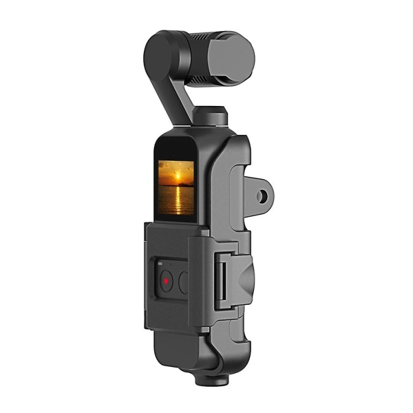 Stativmonteringsadaptere Kamerabase med 1/4 skrue til lomme 2 håndholdte kardankameraer Monteringsadapter