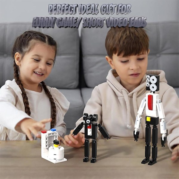 Skibidi Toalett Titan Cameraman Byggsten Set Kompatibel Med Db 7 PCS 1 7 Pcs