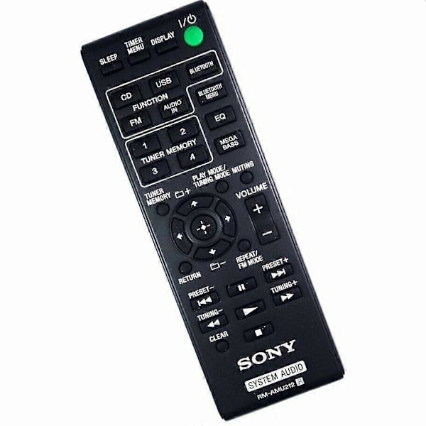 Uusi Alkuperäinen RM-AMU212 Kaukosäädin Sony System Audio CMT-X3CD HCD-SBT20 [DB]
