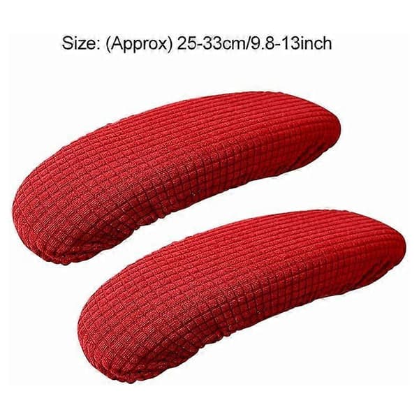 1 Par Polyester Kontorstol Armlenetrekk - Avtakbare, Elastiske, Vaskbare og Vanntette - Svart [DB]