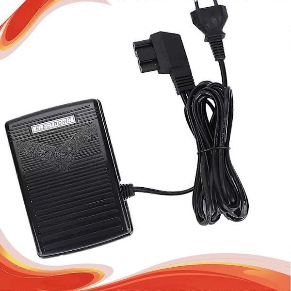 220V Jalkapoljin ja johto Bernina 830 831 800 810 811 817 pyöreälle liittimelle [DB]