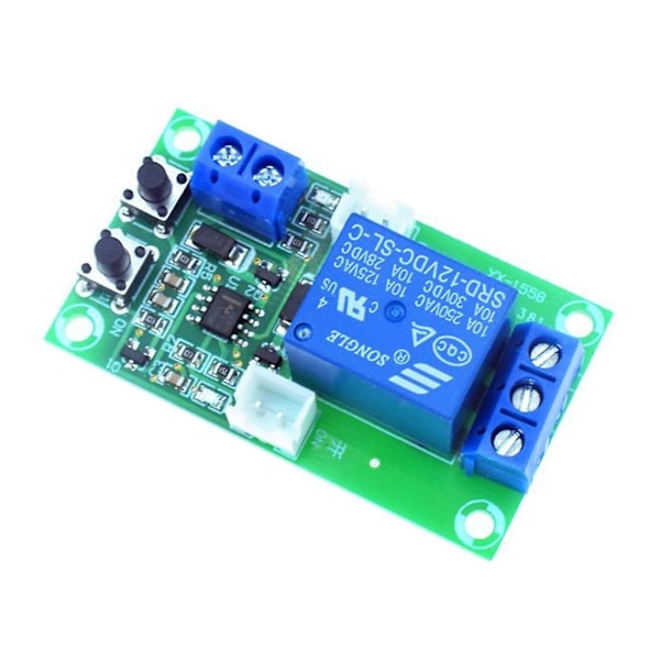 YX-1558 12V Självspärrande Modul Dubbla Nycklar Växlingsrelämodul Kretskort db