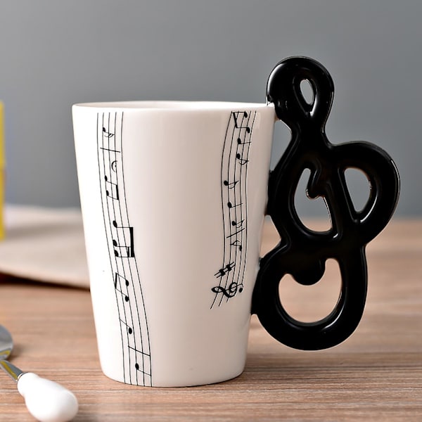 Musikerens kaffekopper - 10 kreative designs guitar krus elektrisk guitar Heartbea [DB] B