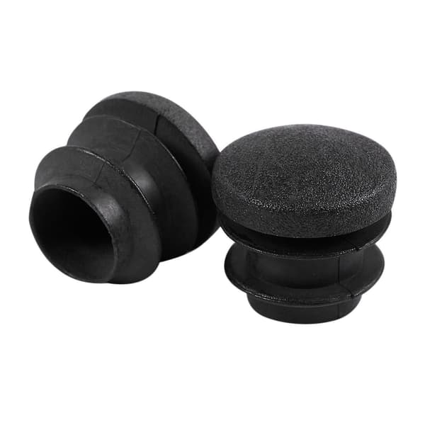 60 stk. sorte runde rørindsatser af plast, rørprop, 16 mm [dB}
