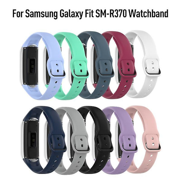 Silicone Rem til Samsung Galaxy Fit Sm-r370 Smart Armbånd  Sm-r370 Udskiftning Smart [DB] black