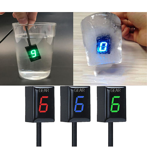Motorcykeltillbehör LED 1-6 Växellägesindikator Växelfönstermätare db för Kawasaki Z1000 Z1000sx Z 1000 Sx 2010 2011 2012 2013 - 2016 Red
