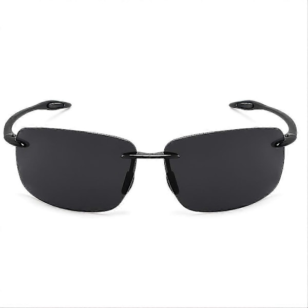 Nye modeller JULI Polariserede briller: Perfekt til sport, fiskeri, golf, surfing & kørsel - Unisex Tr90 rammeløse briller MJ8009 [DB] Red