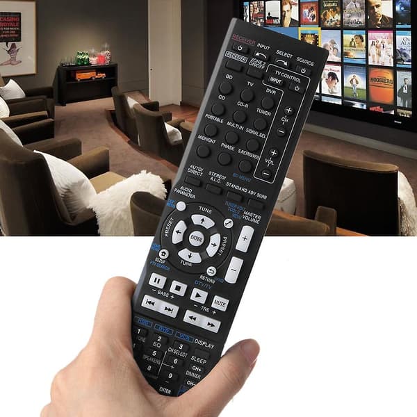 Fjernkontroll erstatning for Pioneer AV-mottaker mediaspiller tilbehør {db} Black