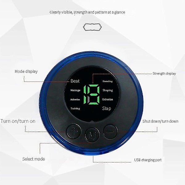 Akupunkturpunkter Elektrisk Ems Usb Nakke Tens Enhet Cervikal Virvel Massasjeapparat Smertelindring Devicenewl [DB]