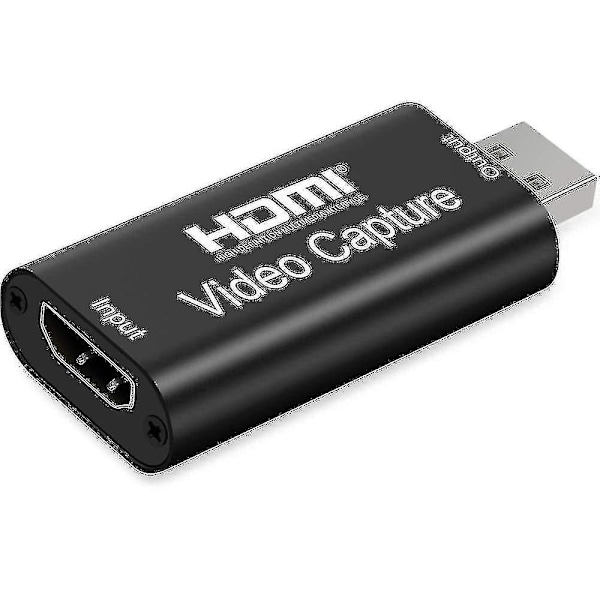 Hdmi Usb -kaappauskortti Hd 4k 1080p Suoratoisto Video Ääni Dslr Web-kamera [db]