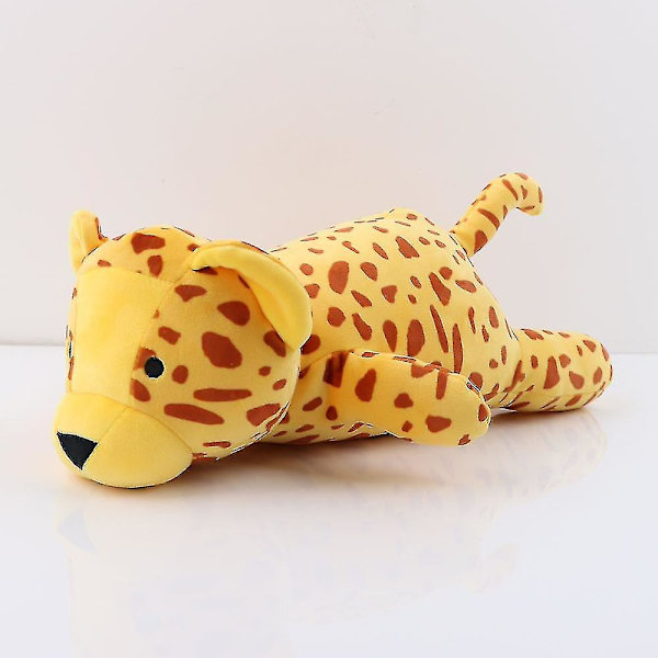 60cm Stor Dinosaurie Viktad Plyschleksak Cartoon Stoppade Djur Kudde Mjuk Söt Födelsedagspresent För Barn [DB] 38x29cm Yellow Leopard