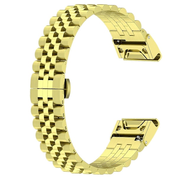 Urrem i rustfrit stål med 5 perler til Garmin Fenix 7S/6S/5S, udskiftningsarmbånd med værktøj [DB] Multicolor Style F