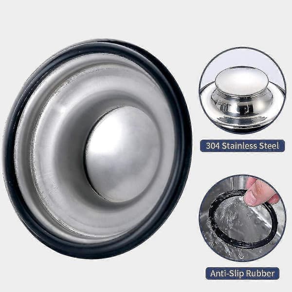 Diskho Propp, Diskho Propp i Rostfritt Stål, 3 st Diskho Proppar, Stor Bred Kant 8,8 cm Diameter db