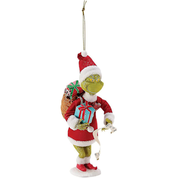 Julekalender 2024 Grænseoverskridende Ny Grinch Jule Blind Box Grøn Håret Monster 24-dages Halloween Nedtællingskalender Blind Box [DB] A