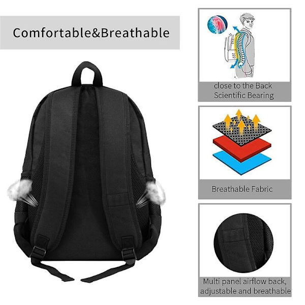 Poppy Playtime-Kapittel 3 smilende skapninger student ryggsekk Tredelt ryggsekksett (ryggsekk + lunsjpose + pennal) - db Product 3