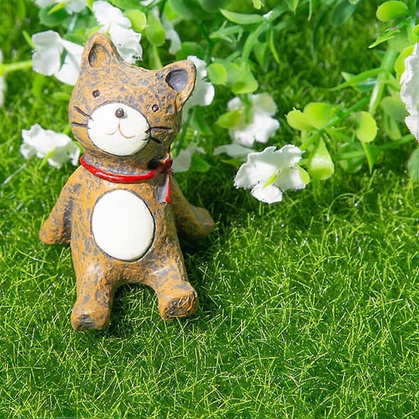 Kunstgræs grønt stof til dekorationsbrug i 8 stk. DIY-sæt[DB]