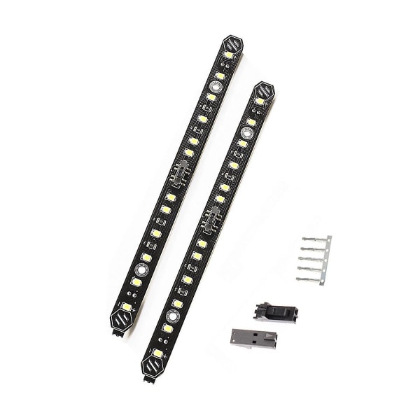 2 st belysning hård LED-ljuslist kallvitt ljus treläges justerbar switch DIY 3d-skrivare P