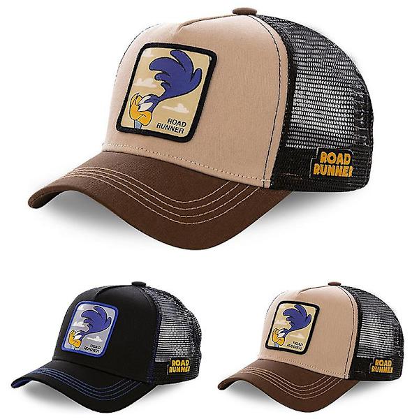 Trucker Cap Unisex Mænd Sports Baseball Mesh Road Runner Hat Løb Åndbar Sommer Cap (FW) ROAD Runner Black