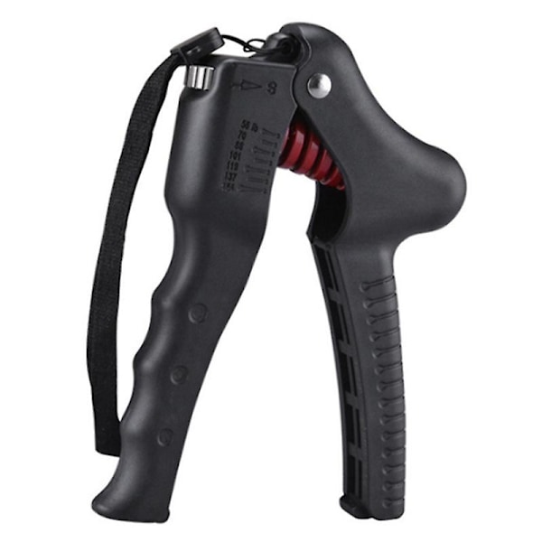 Justerbar tung håndgrep for fitness - 25-70 kg - Øker håndstyrke, håndledd og fingerstyrke [DB] black
